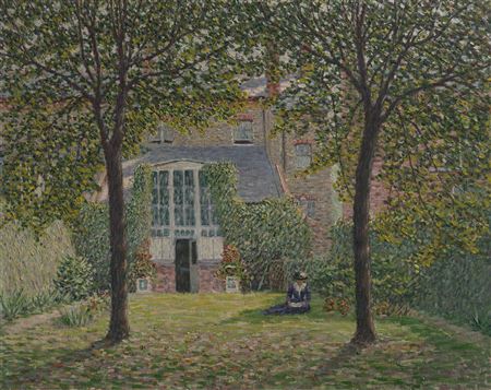 The Back Garden by Wynford Dewhurst - Auction record, sale price, and art valuation. Compare with similar artists and explore comparable artworks.