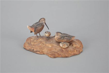 Miniature Woodcock Family