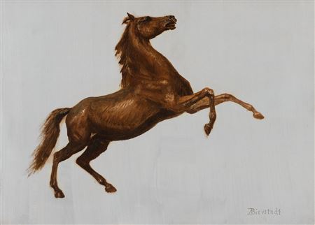 Study of a Brown Horse (ca. 1858)