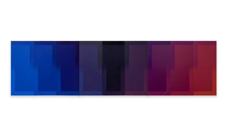 Nonet (1978) (comprised of nine panels, hinged together in groups of three)
