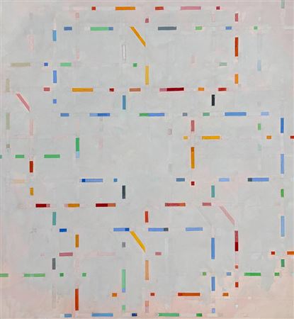 Red and Green Staccato (1977) by Michael Loew - Auction record, sale price, and art valuation. Compare with similar artists and explore comparable artworks.