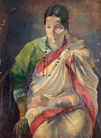 Sample artwork by Clara Klinghoffer (1900 - 1970), known for painting and printmaking - View similar artists and auction records