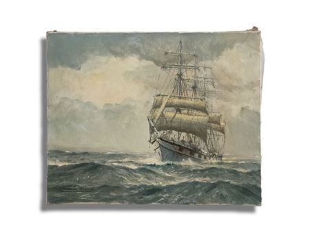 Three masts in the open sea by Charles Viaud - Auction record, sale price, and art valuation. Compare with similar artists and explore comparable artworks.