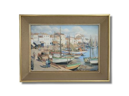 Yeu Island, animation in Port Joinville by Paul Lemasson - Auction record, sale price, and art valuation. Compare with similar artists and explore comparable artworks.