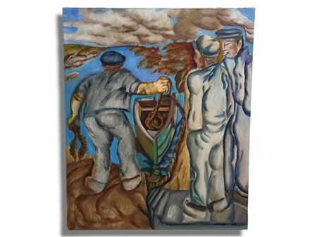 Sample artwork by Marcel Gonzalez (1928 - 2001), known for cityscape painting (paris), nature morte, figure - View similar artists and auction records