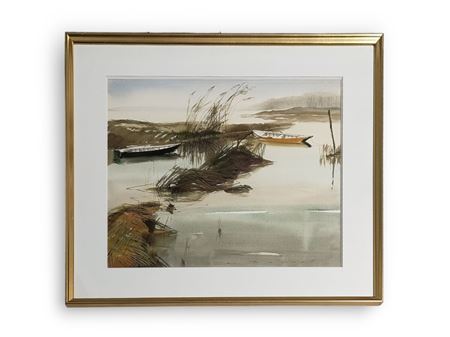 The marsh by Gaston Barret - Auction record, sale price, and art valuation. Compare with similar artists and explore comparable artworks.