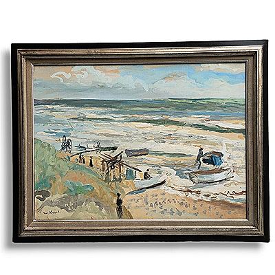 Barques sur la plage