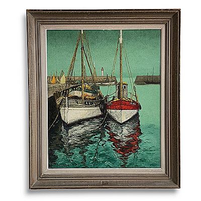 Sample artwork by Jean Paul Guinegault (1918 - 2009), known for landscape, figure, still life painting - View similar artists and auction records