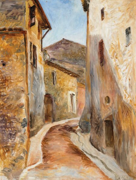 ULICZKA W CAGNES, 1925