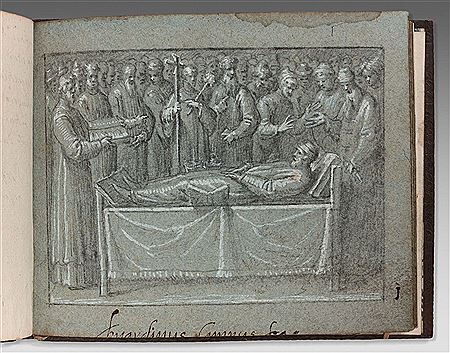 Album containing sixteen scenes from the life of Saint Bruno