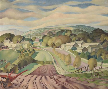 DERBYSHIRE LANDSCAPE by Harry Epworth Allen - Auction record, sale price, and art valuation. Compare with similar artists and explore comparable artworks.