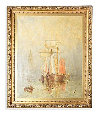 Sample artwork by William Joseph Julius Caesar Bond (1833 - 1926), known for landscape, seascape, coastal, fishing genre painting - View similar artists and auction records
