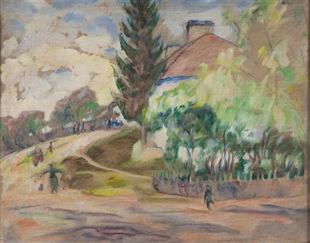 Landscape with a water carrier