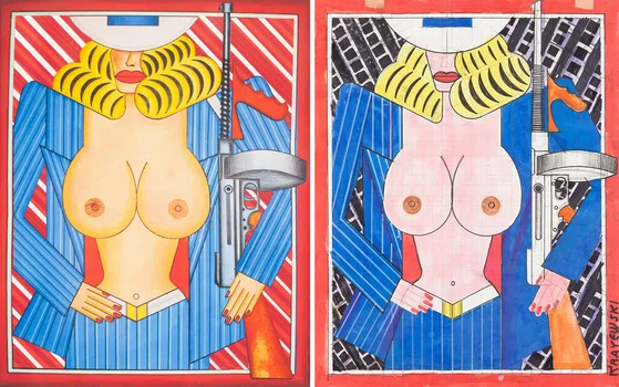 "Polish Women" z serii "I Love Women and Love Guns" (2) by Andrzej Krajewski - Auction record, sale price, and art valuation. Compare with similar artists and explore comparable artworks.