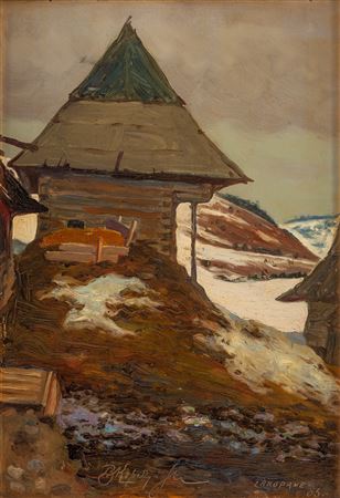 "Theme from Zakopane", 1905 by Bronislaw Kopczynski - Auction record, sale price, and art valuation. Compare with similar artists and explore comparable artworks.