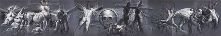 Theatre of Drawing 'FECIT MANUI SATANIS', 1991 by Franciszek Starowieyski - Auction record, sale price, and art valuation. Compare with similar artists and explore comparable artworks.