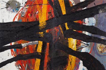 "Reconstruction I" - diptich, 1991