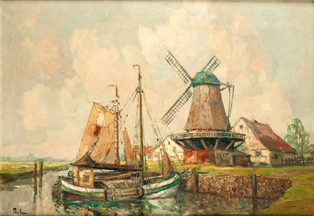 Boats at the windmill