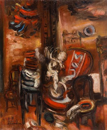 In the painter's studio