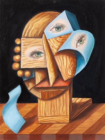 "Three-eyed mask" by Jan Mioduszevski - Auction record, sale price, and art valuation. Compare with similar artists and explore comparable artworks.