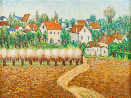 Sample artwork by Isaac Lisie (1892 - 1983), known for landscape painting - View similar artists and auction records