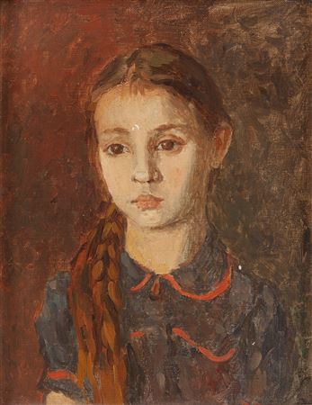 "Portrait of Miss Krystyna Grajnert", lata 40. XX w. by Leonard Pekalski - Auction record, sale price, and art valuation. Compare with similar artists and explore comparable artworks.