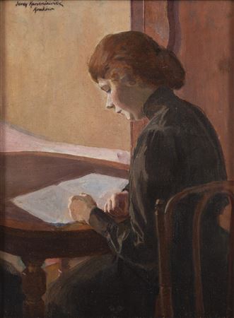 Reading woman