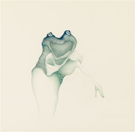 Women-frog by Alicja Wahl - Auction record, sale price, and art valuation. Compare with similar artists and explore comparable artworks.