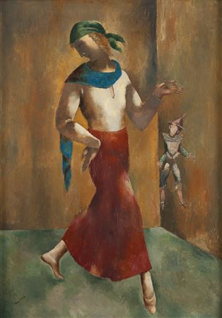 "Woman and puppet", 1924