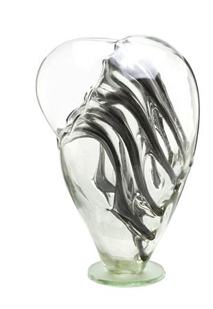 Decorative form 1970s Huta Szkła "Wołomin"