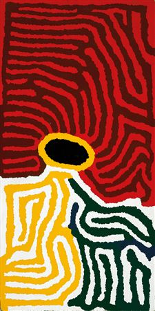 TJARLINYU ROCKHOLE IN THE GREAT SANDY DESERT, WA, 1999 by Lucy Yukenbarri Napanangka - Auction record, sale price, and art valuation. Compare with similar artists and explore comparable artworks.