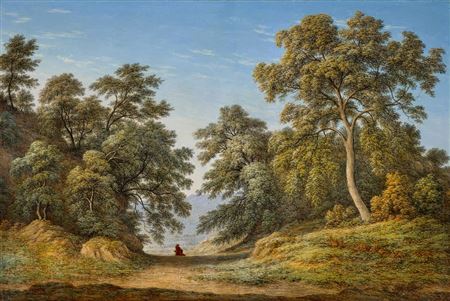 STUDY OF OAK TREES, c.1840