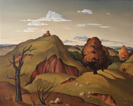 Sample artwork by Charles Taylor Bowling (1891 - 1985), known for regionalist painting, lithography - View similar artists and auction records