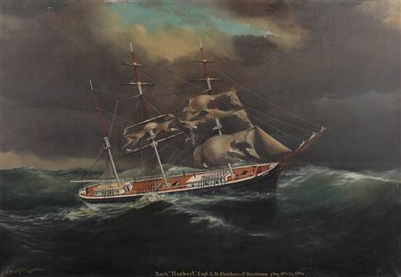 "The Bark Herbert in the Hurricane of Aug. 19th & 20th, 1886"