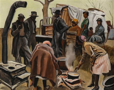 Untitled Hooverville Camp Scene