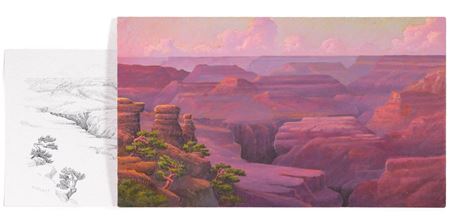 (Grand Canyon Vista) by Emerson Everett Glass - Auction record, sale price, and art valuation. Compare with similar artists and explore comparable artworks.