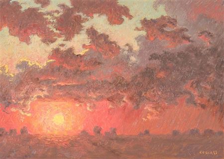 An Untitled Impressionist Sunset Landscape