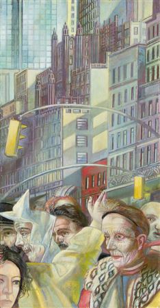 Straße in New York.