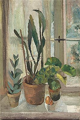 Still life with Easter cactus and onions