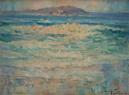 Waves at sunset