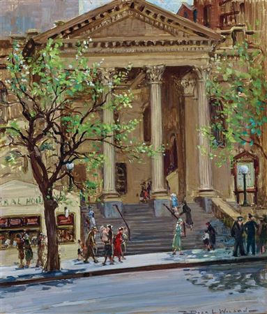 Baptist Church, Collins Street by Dora Lynell Wilson - Auction record, sale price, and art valuation. Compare with similar artists and explore comparable artworks.