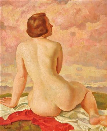 Female nude from behind by Albert Butschi - Auction record, sale price, and art valuation. Compare with similar artists and explore comparable artworks.