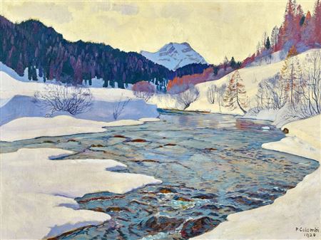 The Inn near St. Moritz with the Piz Margna by Plinio Colombi - Auction record, sale price, and art valuation. Compare with similar artists and explore comparable artworks.