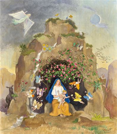 Sample artwork by Ernst Konrad Theophil Kreidolf (1863 - 1956), known for painting - View similar artists and auction records
