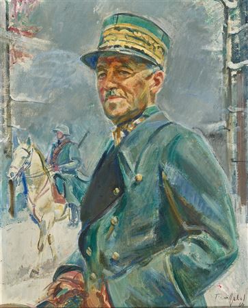 Portrait of General Guisan by Friedrich Traffelet - Auction record, sale price, and art valuation. Compare with similar artists and explore comparable artworks.