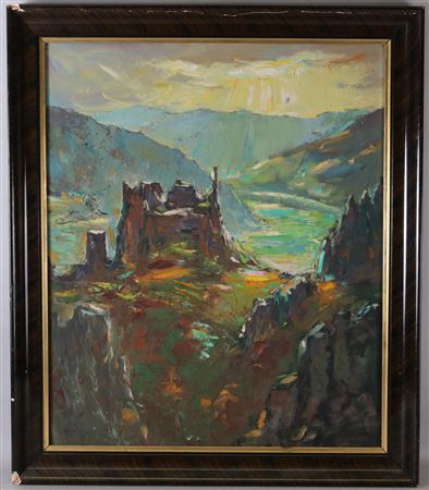 Dürnstein ruins by Franz Vinzenz Dressler - Auction record, sale price, and art valuation. Compare with similar artists and explore comparable artworks.