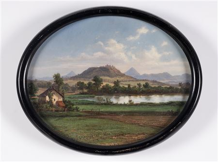 Landscape near Teplitz in northern Bohemia by Ernst Gustav Doerell - Auction record, sale price, and art valuation. Compare with similar artists and explore comparable artworks.