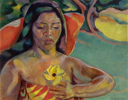 Tahitian Beauty, 1921 by George Biddle - Auction record, sale price, and art valuation. Compare with similar artists and explore comparable artworks.