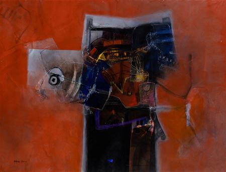 Sample artwork by Ramon Oviedo (1924/27 - 2015), known for abstract richly colored images - View similar artists and auction records