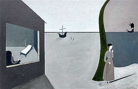 Freud, Lost In The Labyrinth Of His Last Patient's Mind, Gazes Out At Ariadne, Who Also Loses The Thread, 1982